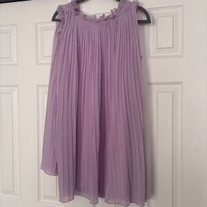 Purple ruffle dress